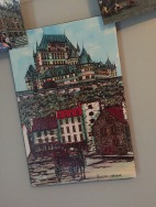 Canvas painting of the Chateau Frontenac